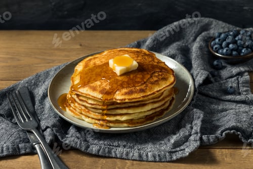 Preview: Homemade Sourdough Pancakes with Butter