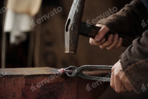 Preview: Crafting Hand-Hammering Metal on Anvil