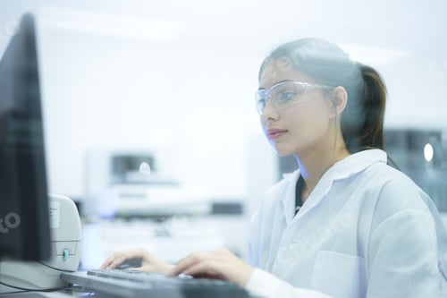 Preview: Female specialist calibrating an advanced automated tissue processor