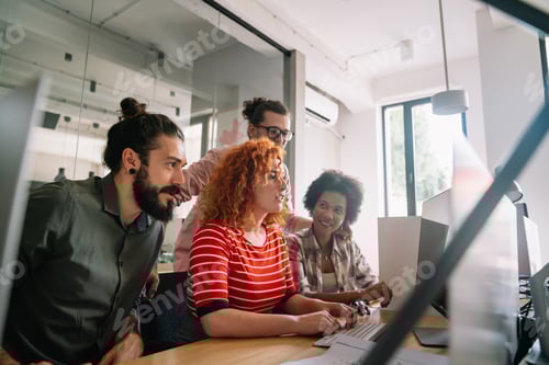 Preview: Developing programming and coding technologies. Programmer working in a software develop company