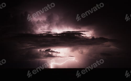Preview: Thunder illuminating the night