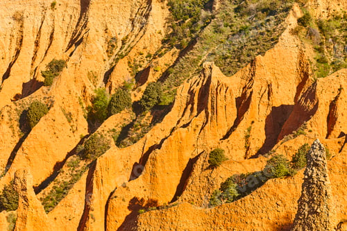 Preview: Badlands valley. Eroded landscape. Las Carcavas, Guadalajara. Spain