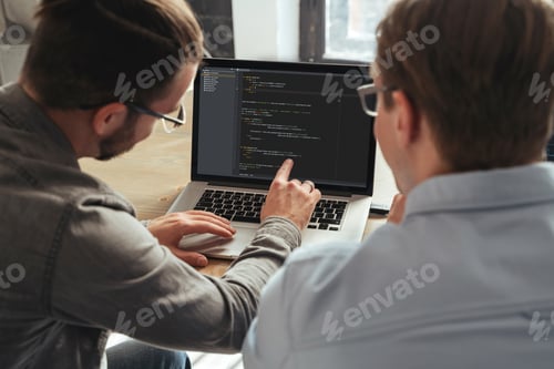 Preview: coders colleagues working on new project together