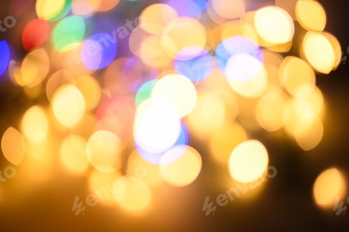 Preview: bokeh Christmas lights holiday background
