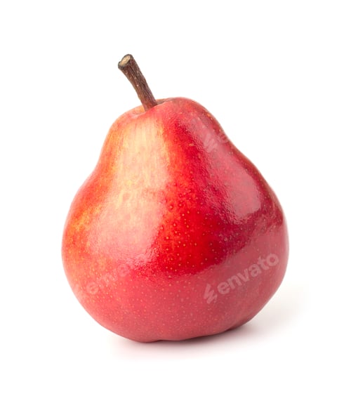 Preview: Juicy fresh pears isolated on white background