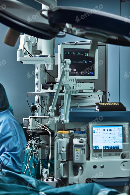 Preview: Medical equipment of a modern operating room.