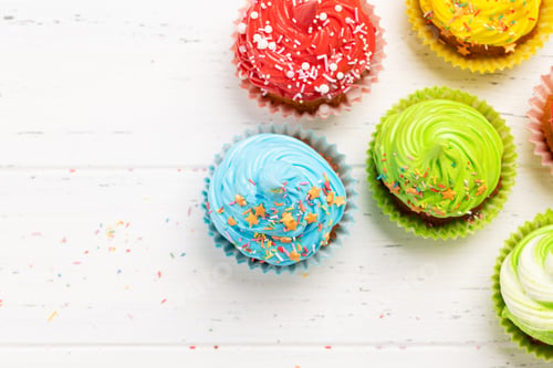 Preview: Colorful cupcakes