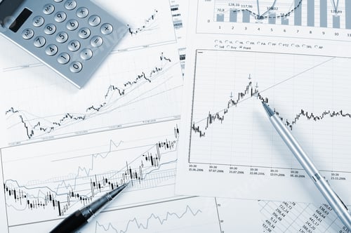 Preview: Charts And Graphs Of Sales Of Securities - Workplace Successful Business Man