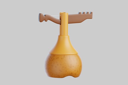 Preview: Inca quipu object with stand