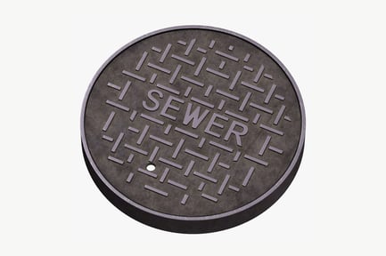 Preview: Urban Sewer Manhole Cover - Textured