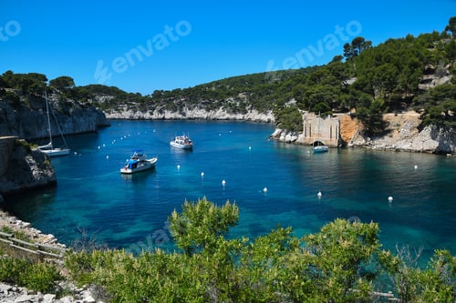 Preview: Beautiful view of calanque near Marseille in Provence