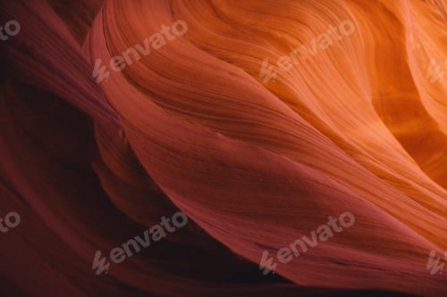 Preview: Swirling orange rock formations of Antelope Canyon.