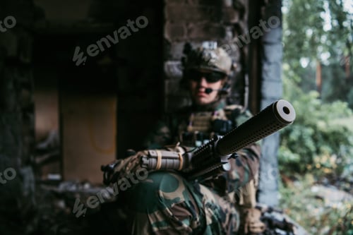 Preview: Soldier preparing tactical gear for action battle