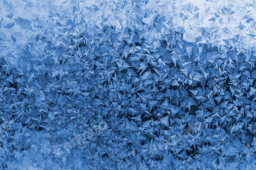 Preview: Beautiful ice pattern on winter window