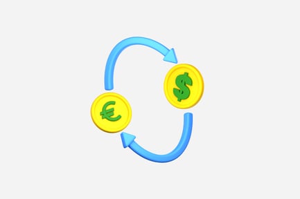 Preview: Currency Exchange 3D Illustration