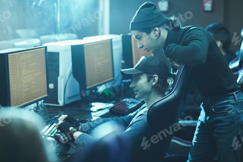 Preview: Young computer programmers analyzing code