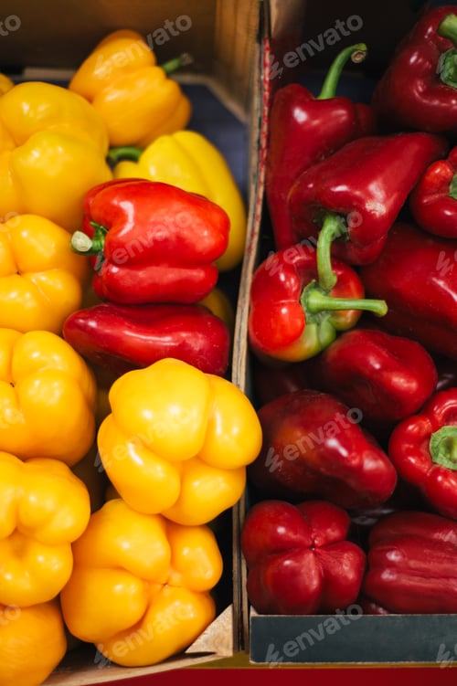 Preview: Pile of fresh organic bell peppers