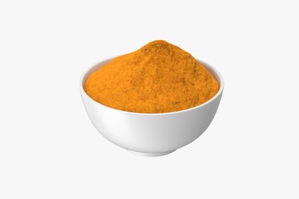 Preview: Turmeric Powder in White Ceramic Bowl