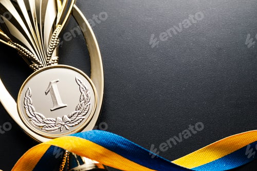 Preview: Gold winners medal for a competition or race
