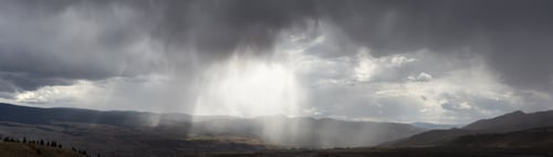Preview: Panoramic View of Desert Mountain Canadian Nature Landscape