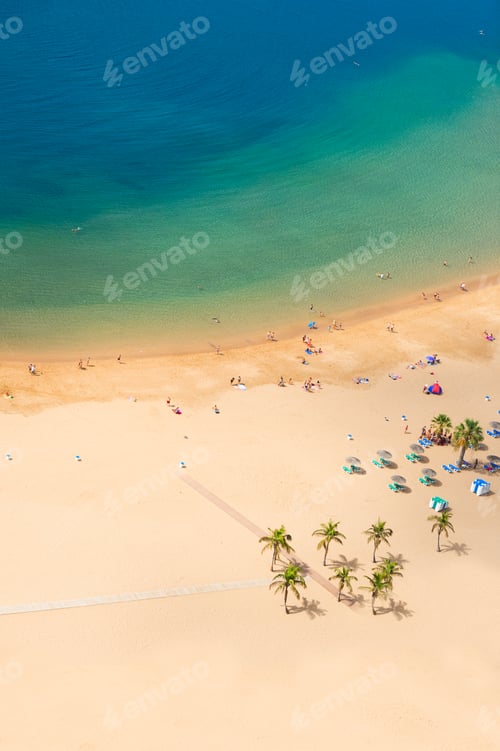 Visualização: Praia de Las Teresitas, Tenerife