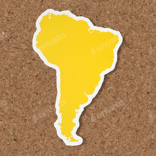 Preview: Blank map of South America