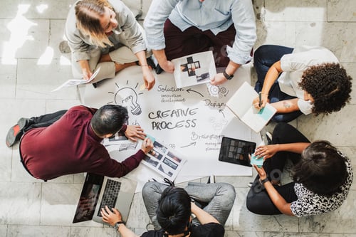 Preview: Startup team working on a project