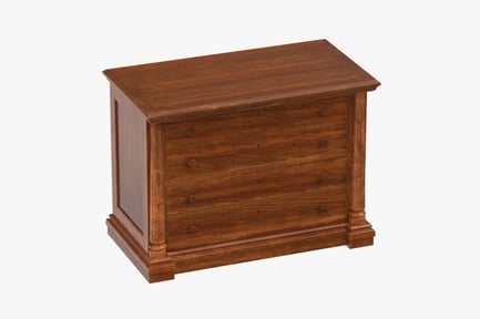 Preview: Antique-Style Wooden File Cabinet