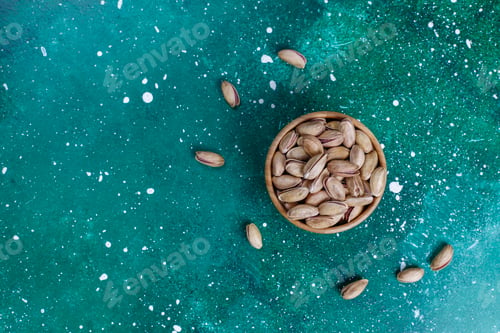 Preview: Roasted salted pistachio nuts in nutshell.