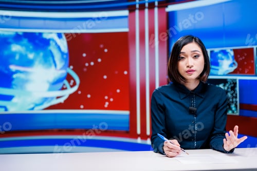 Preview: TV reporter covering latest topics live