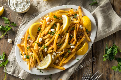 Preview: Homemade Greek Feta and Parsley Fries