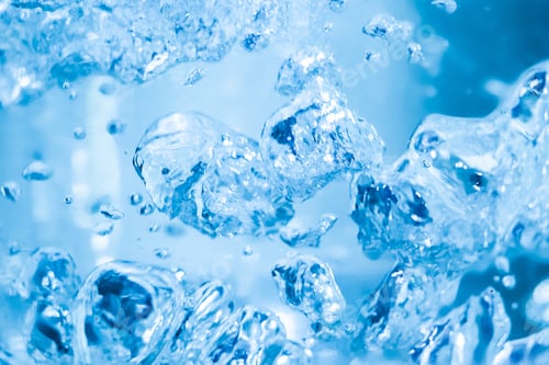 Preview: Boiling water. Drops and splashes of liquid.