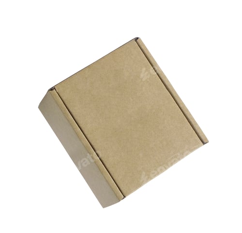 Preview: Small closed cardboard isolated on white