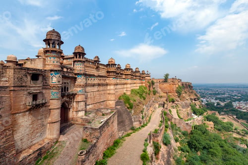 Preview: Gwalior Fort in the city of Gwalior - Madhya Pradesh - India