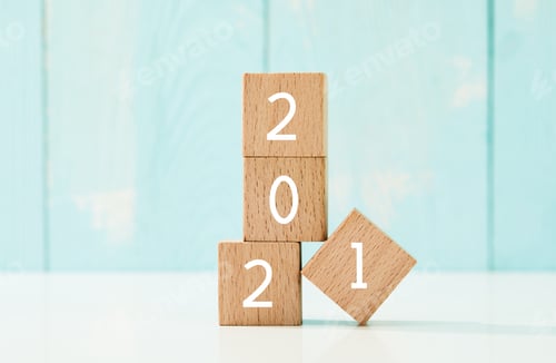 Preview: New year concept - 2021 is coming