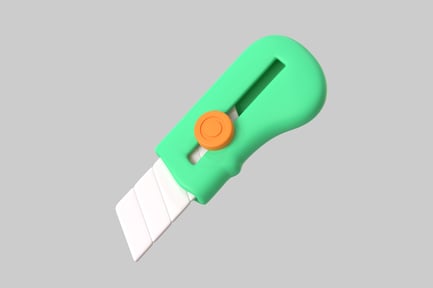 Preview: Mint green utility knife