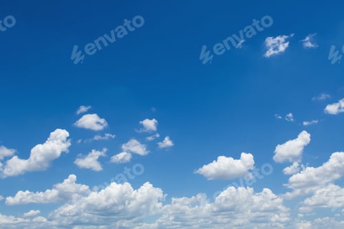 Preview: white cloud with blue sky background