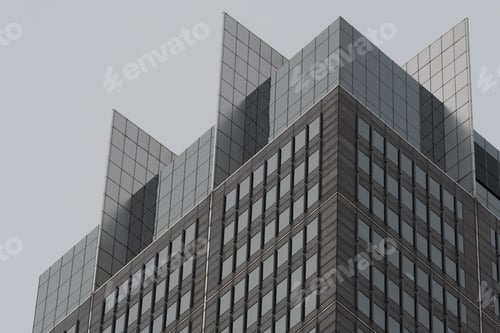 Preview: Close up of office building in the city