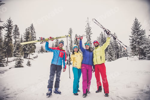 Preview: Skiers on winter holiday