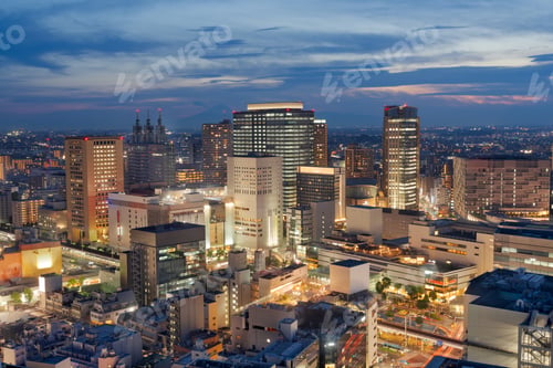 Preview: Kawasaki, Japan Downtown City Skyline
