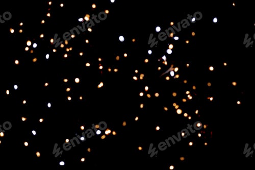 Preview: glitter lights on black background