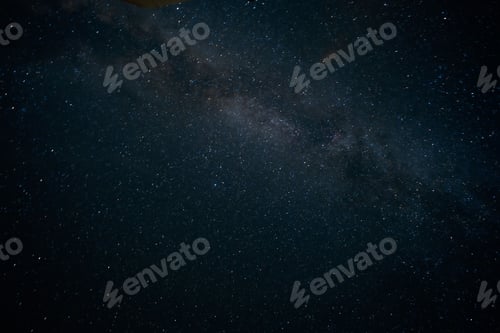 Preview: Milky way galaxy with stars and space dust against a night sky background