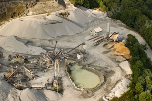 Preview: Open-pit mine of gravel materials for construction industry in Appalachian mountains