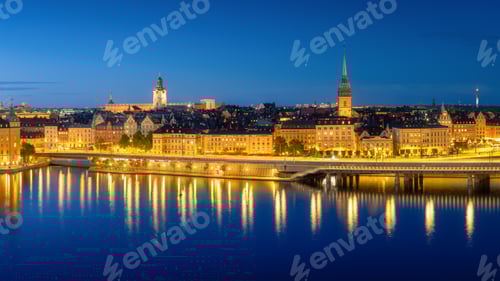 Preview: Stockholm, Sweden. Panoramic view of the City centre. The capital of Sweden.