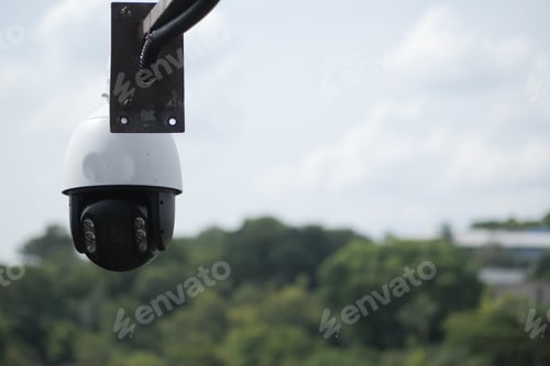 Preview: CCTV security camera operating outdoor