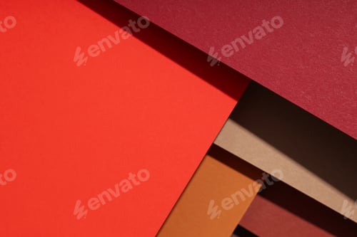 Preview: Mockup, abstraction, colorful colored paper, top view