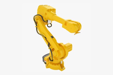 Preview: Generic Industrial Robot Arm - Articulated Yellow