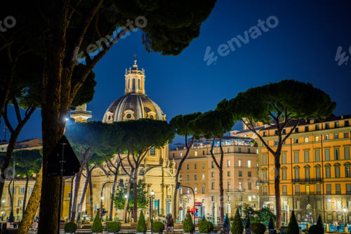 Preview: Rome Italy at Night