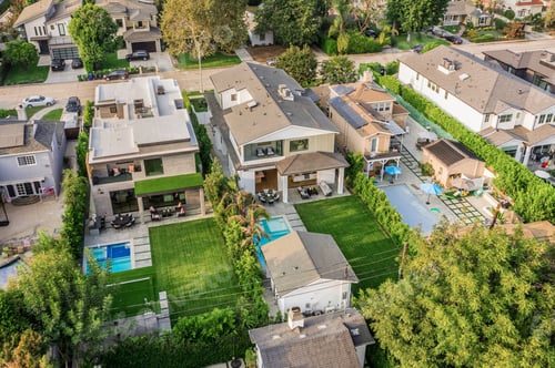Preview: Exterior view of a contemporary new home in Los Angeles.