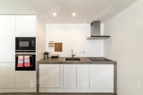 Preview: Clean Modern Kitchen with White Cabinets